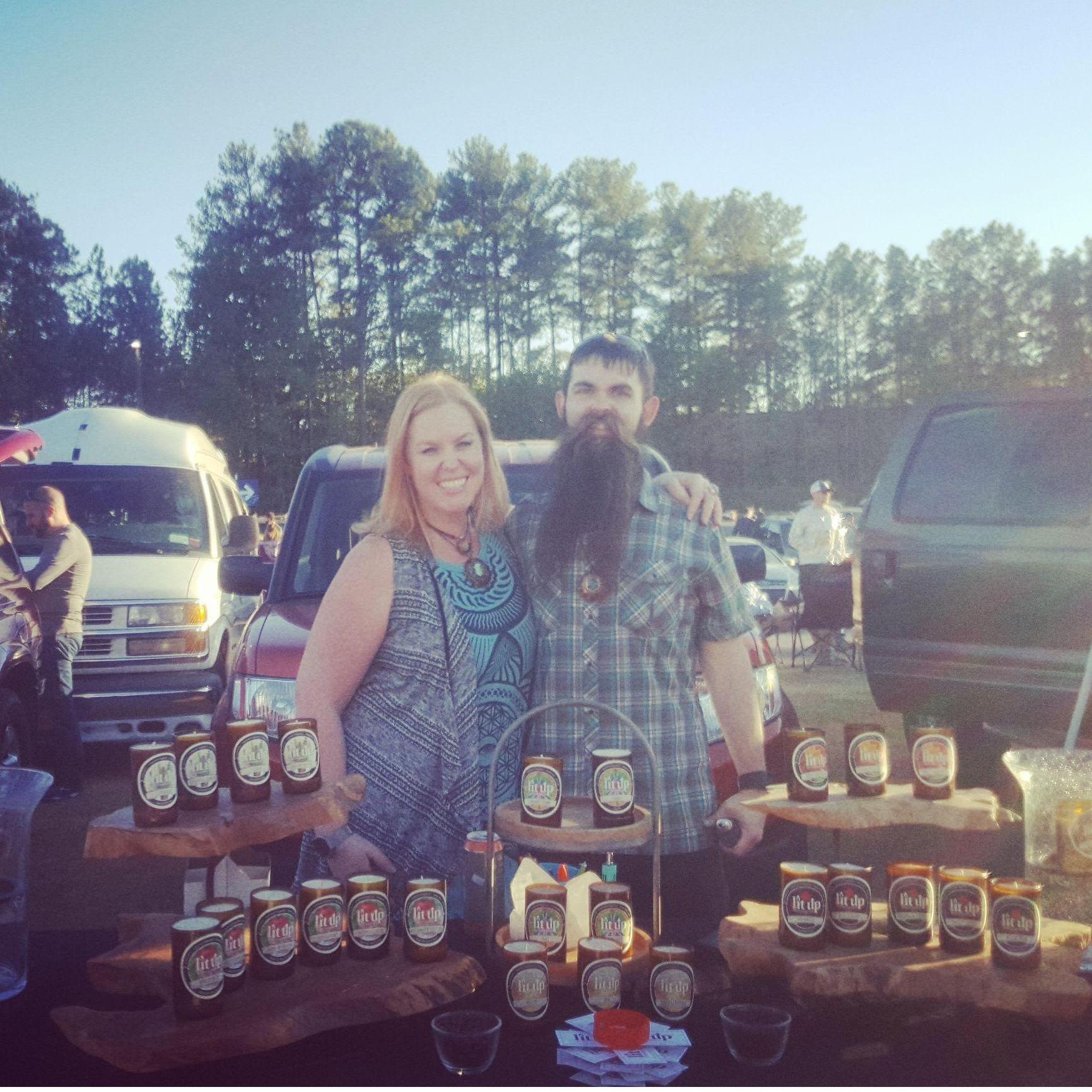 Slinging candles on Shakedown St. before Phish. 2016