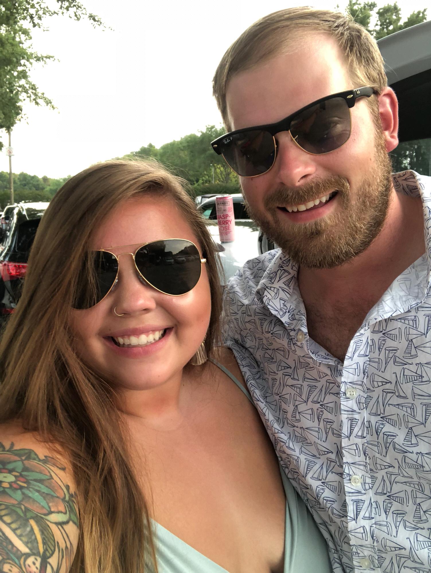 Celebrating Alexa’s 24th at the Dierks Bentley concert in Raleigh, North Carolina.