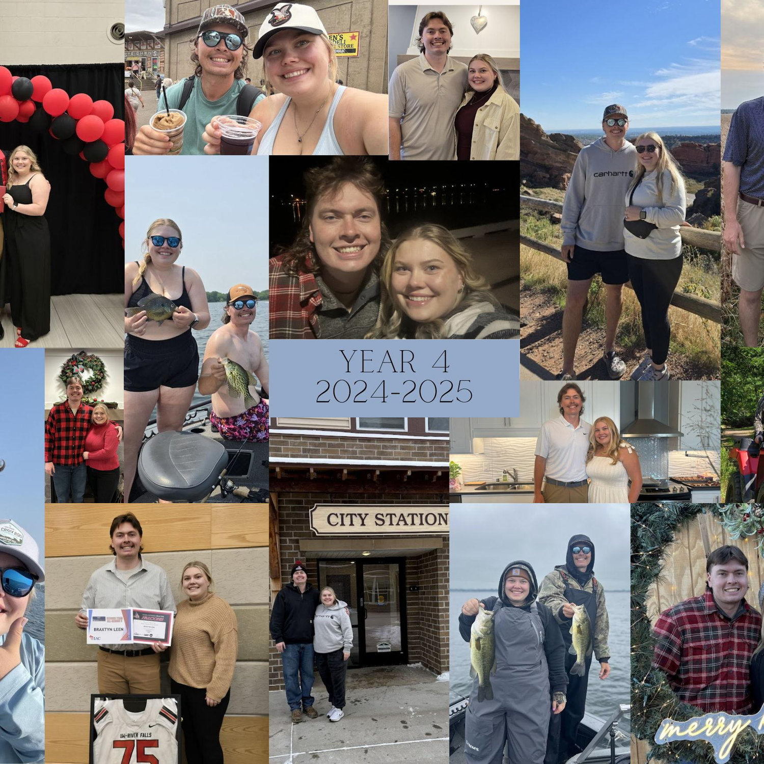 A collection of pictures from our fourth year of dating (and when we got engaged)!