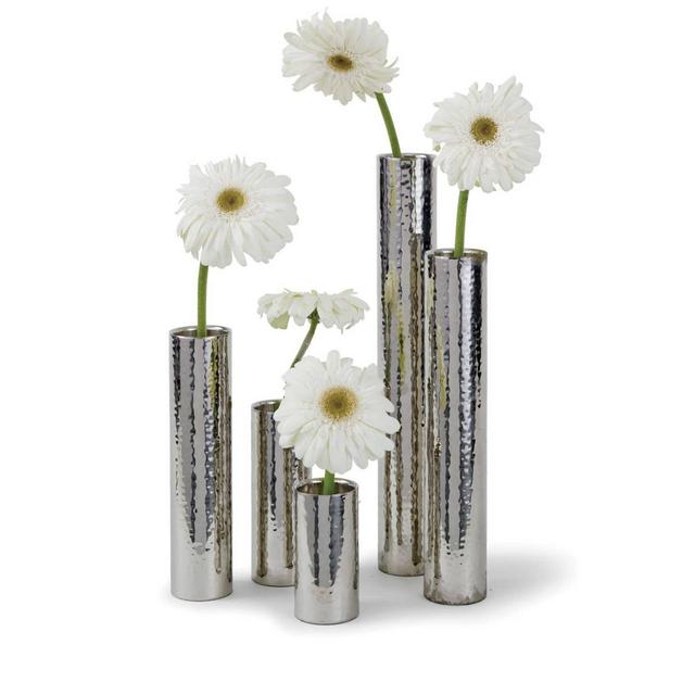 Regina Andrew Design Hammered Bud Vase, Set of 5