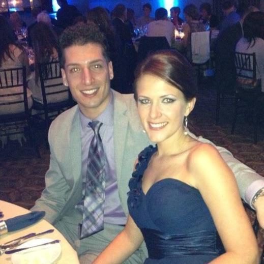 At my cousin's wedding - 2013.