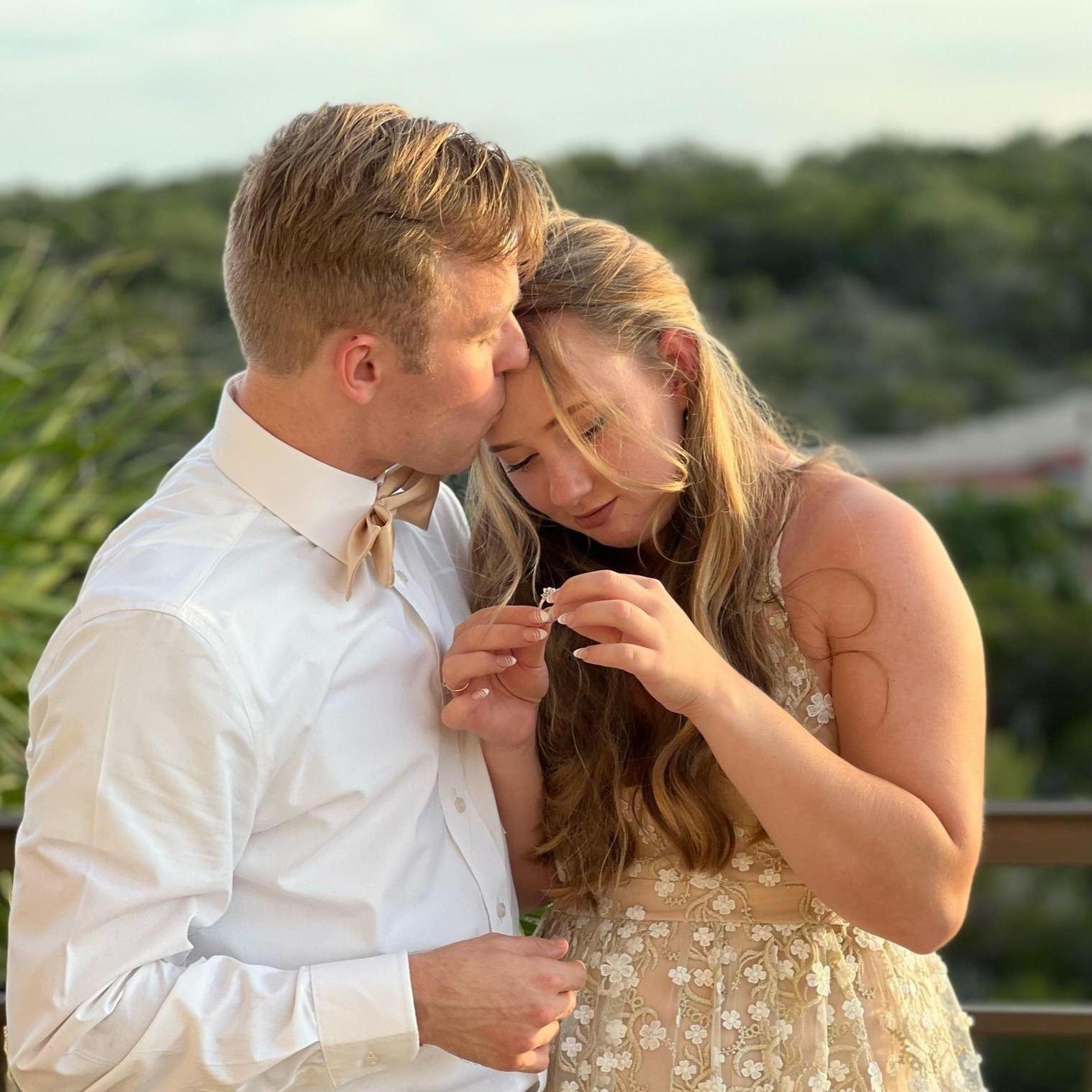 When Tori saw her perfect ring for the first time.