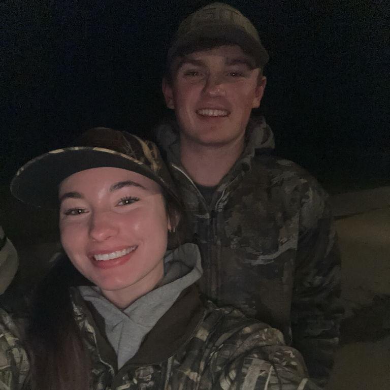 Our first time hunting together
