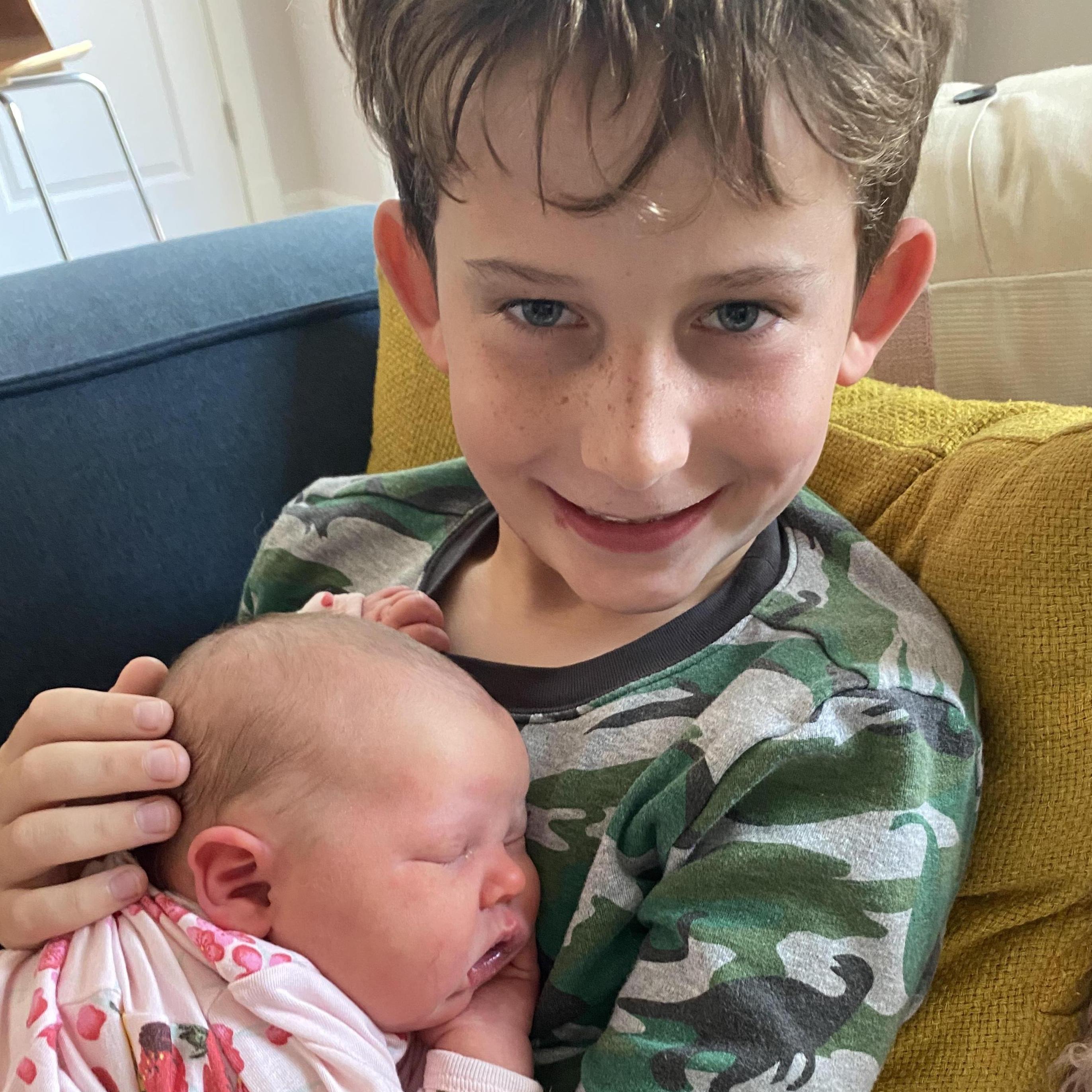 He's a big brother now!