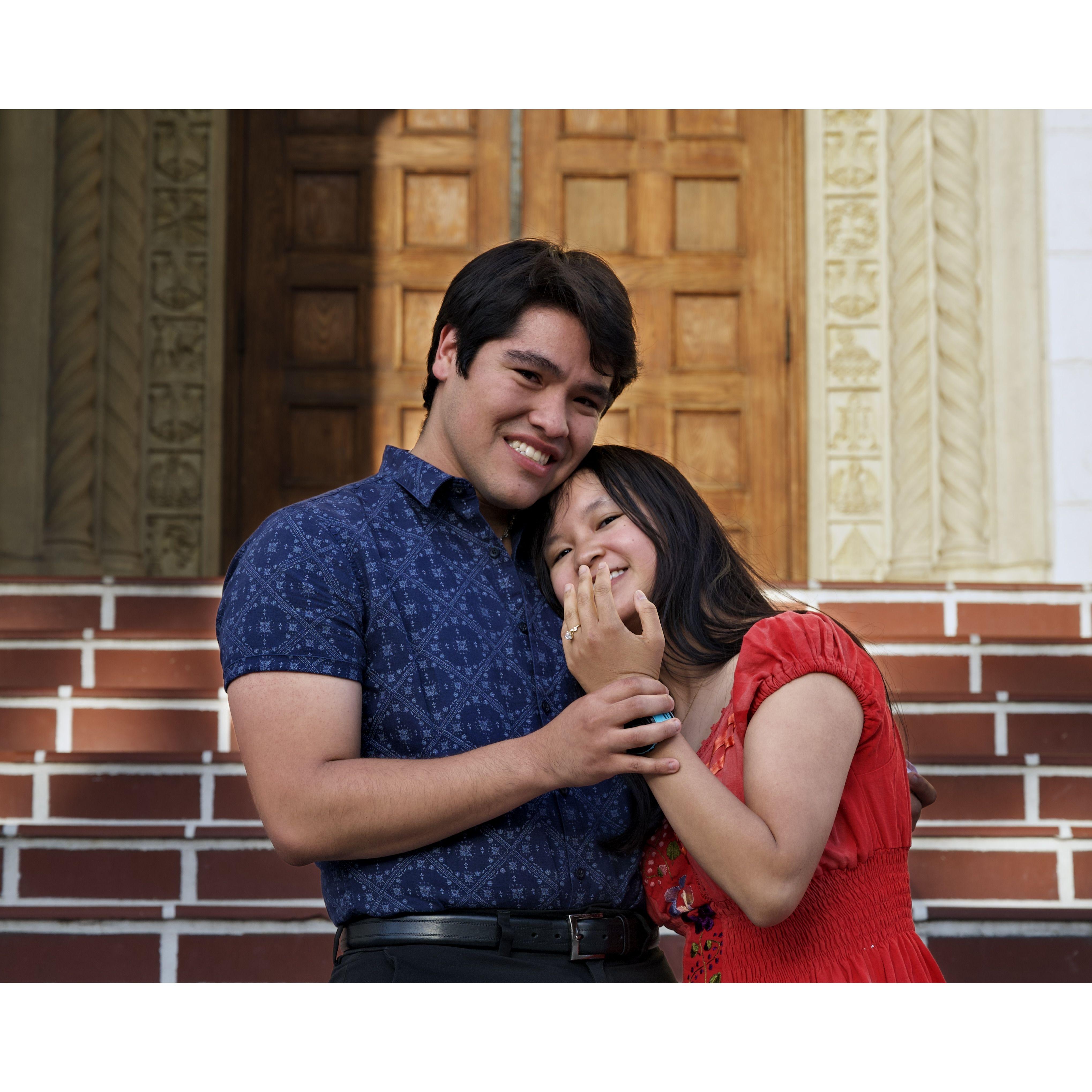 Moments After The Big Question...