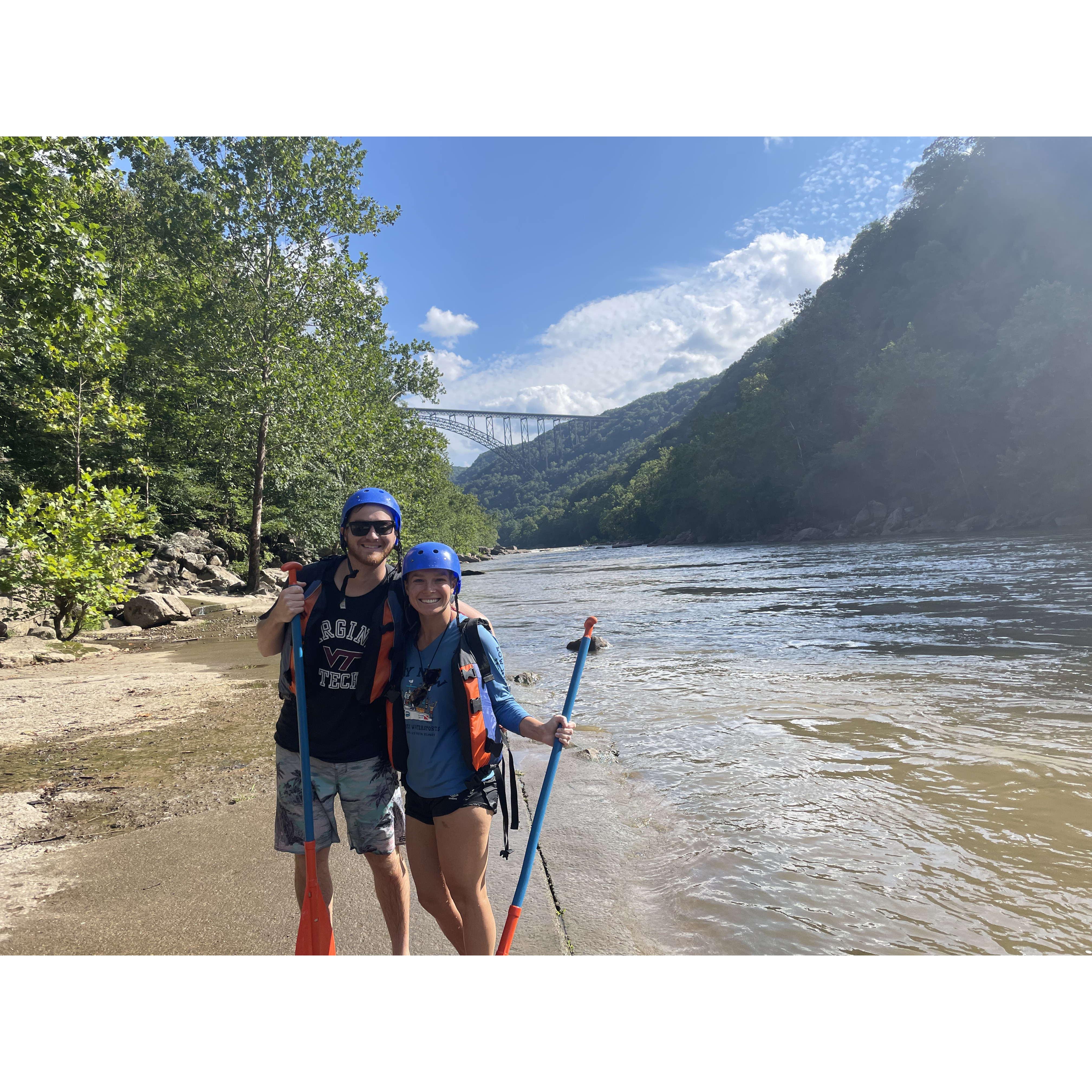 Richie's first time white water rafting!