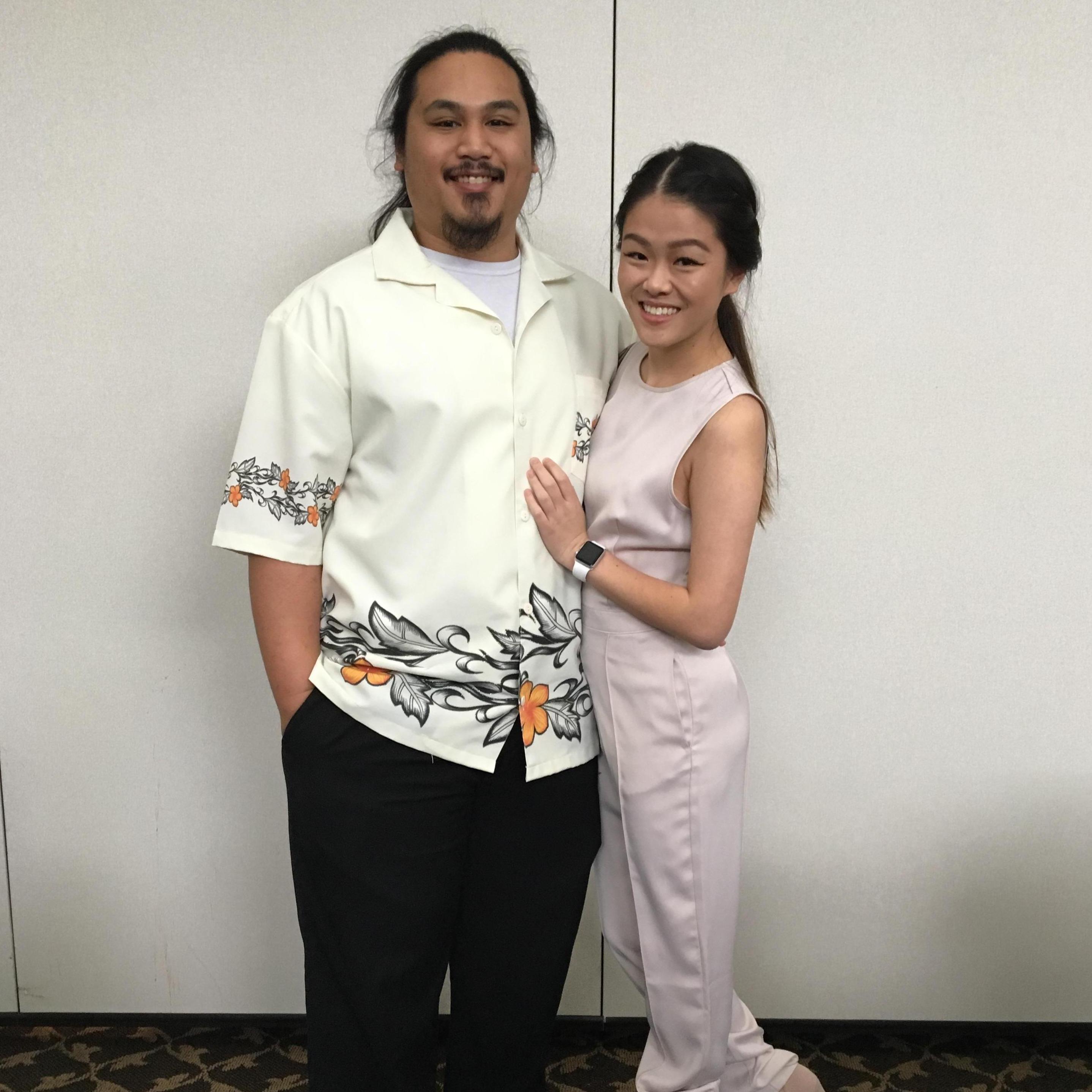 Please excuse our hair, but this was our second year attending FSA Banquet together!