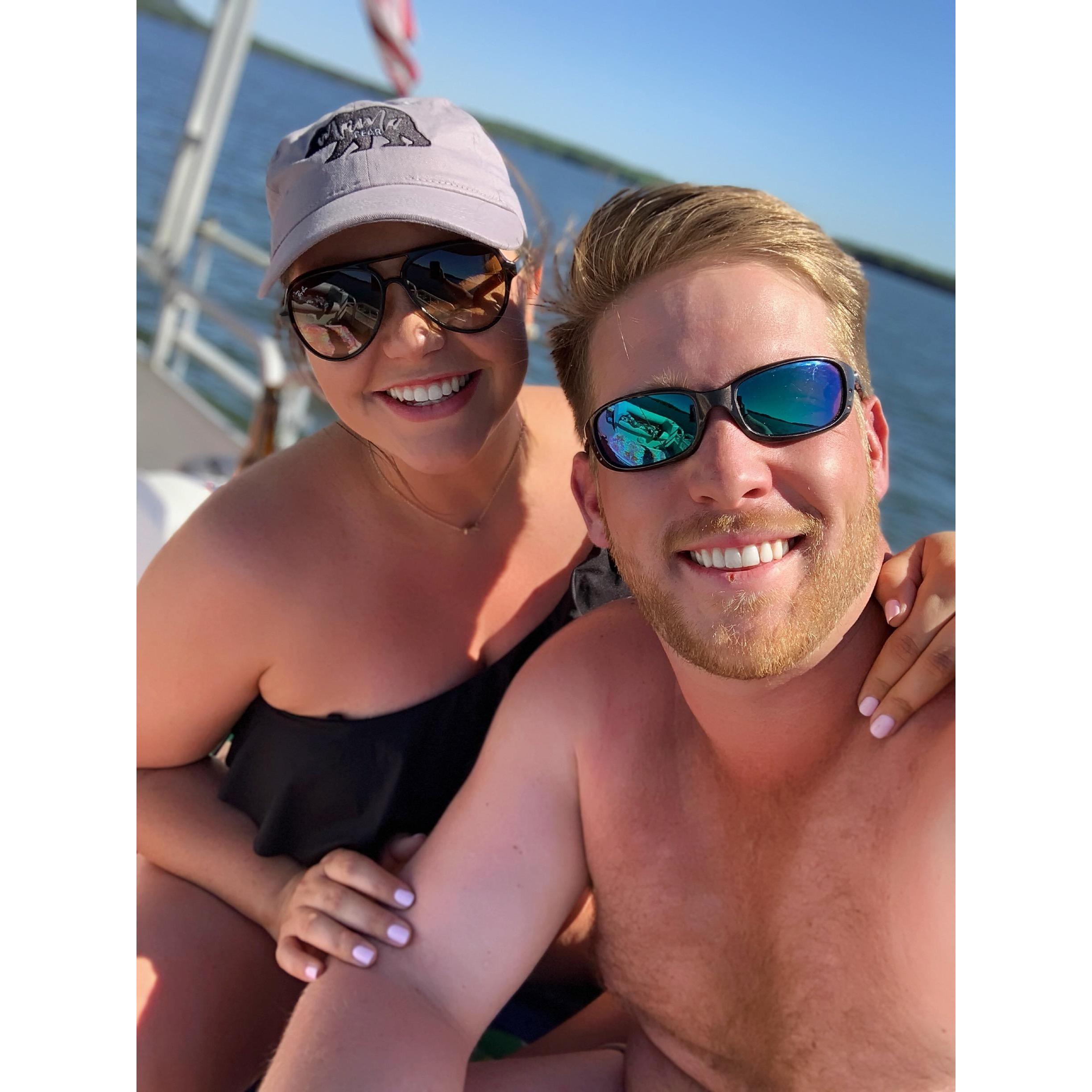 They love the lake!