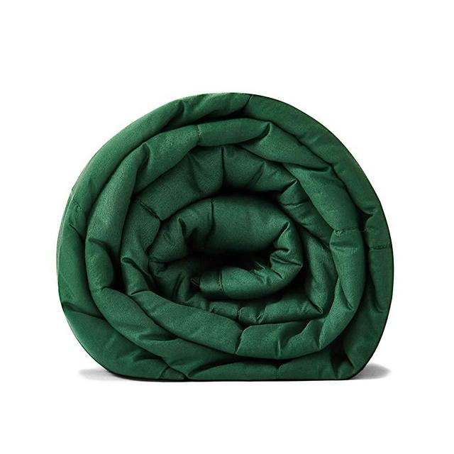 RelaxBlanket Weighted Blanket | 60''x80'',20lbs | for Individual Between 190-240 lbs | Premium Cotton Material with Glass Beads | Dark Green