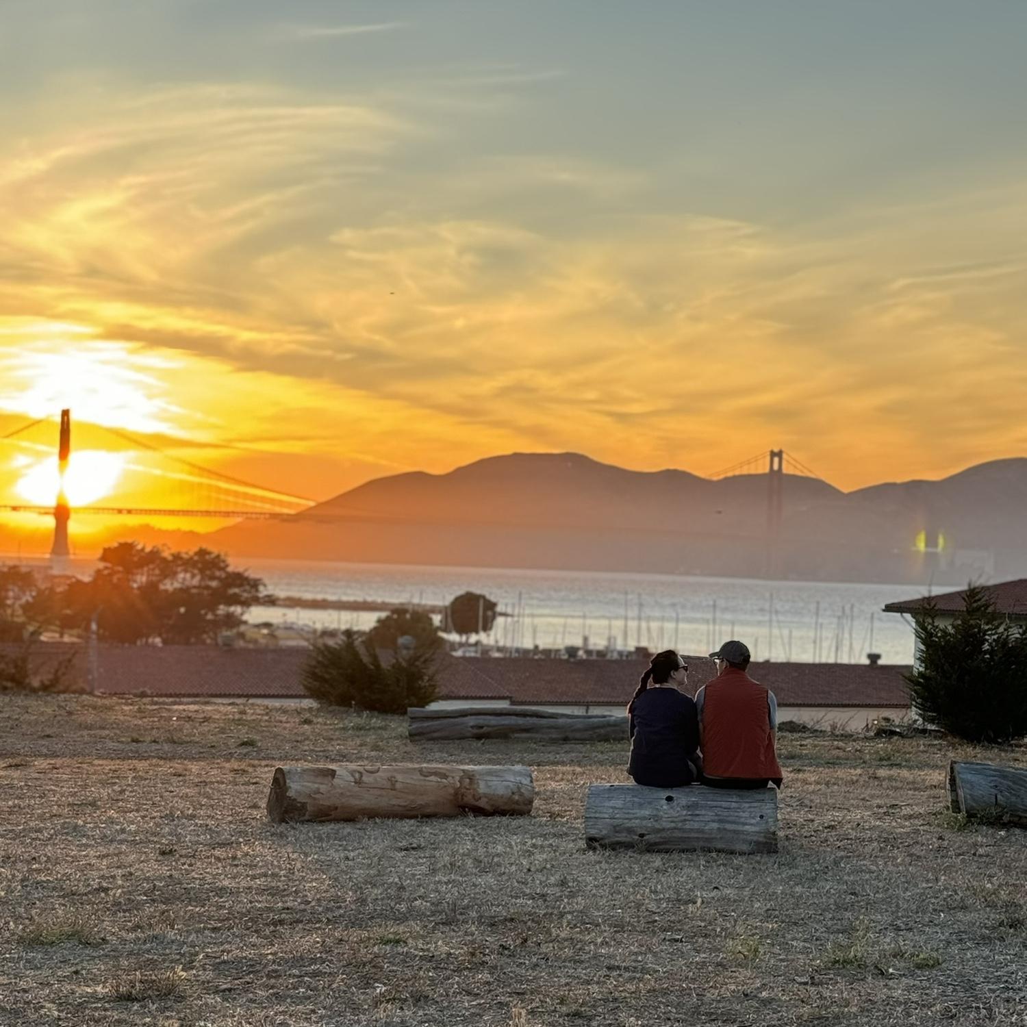 A perfect sunset for a perfect proposal!