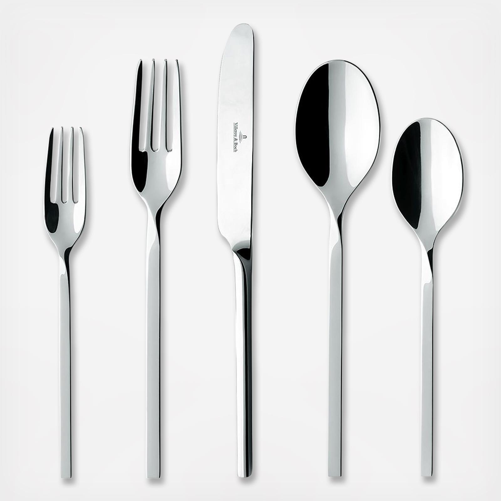 4 Dinner Forks MADEMOISELLE Villeroy & Boch Stainless Steel Glossy Flatware 