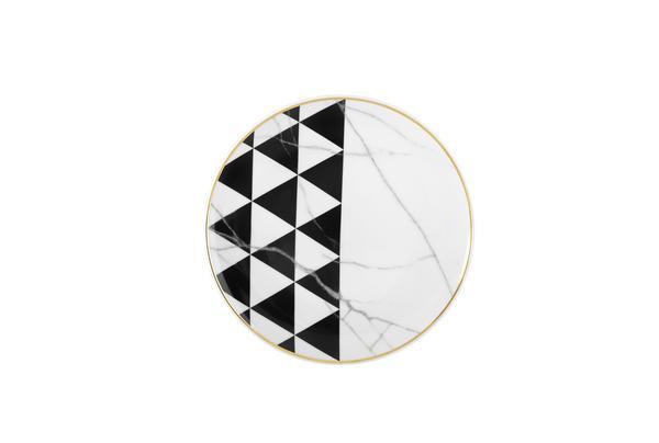 Carrara Marble Chevron Dessert Plate                                                   0 star rating   Write a review