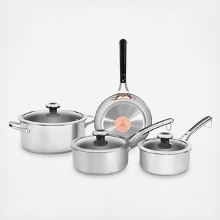 Copper Confidence Core Stainless Steel 7-Piece Cookware Set