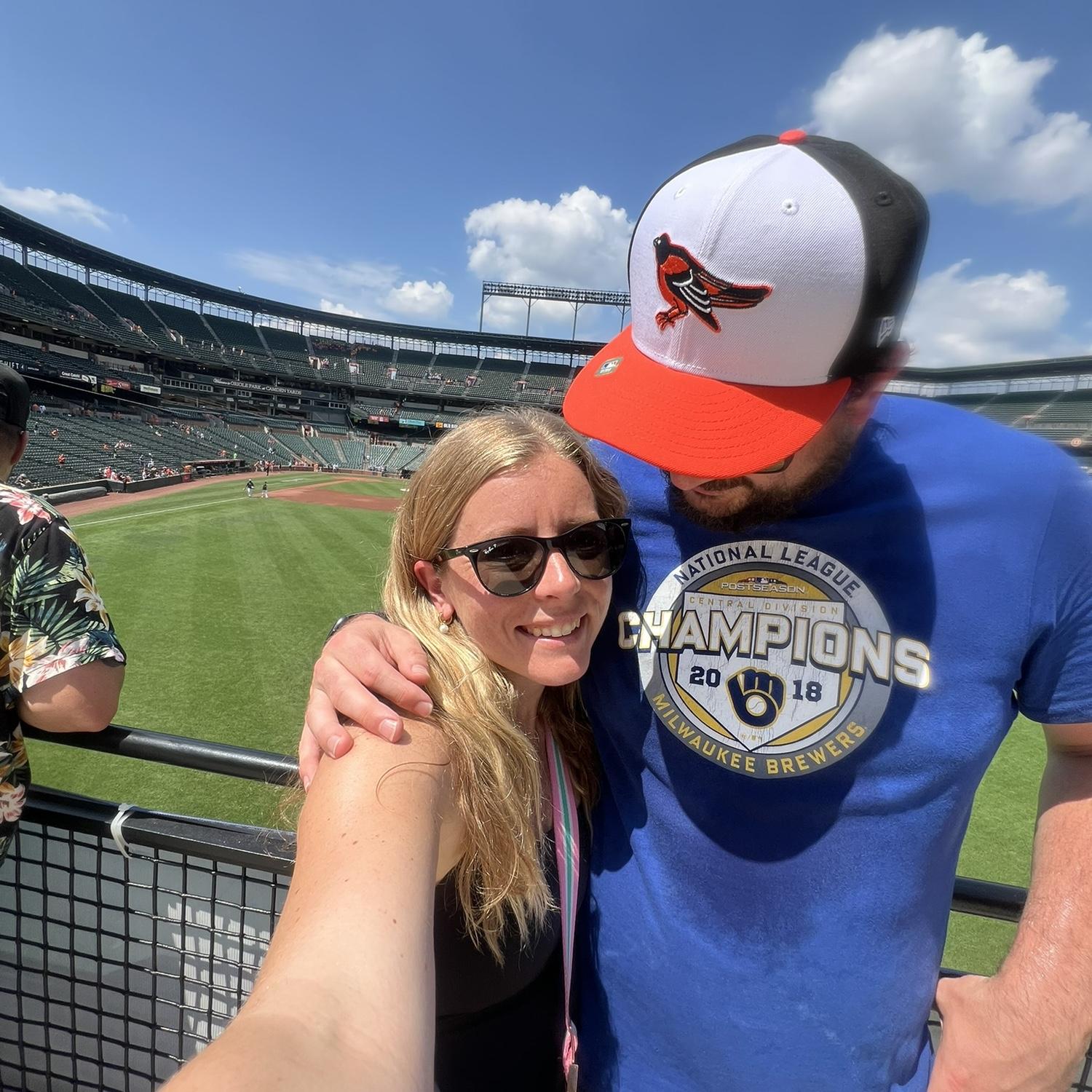 1 of 7 baseball stadiums we've been to together! Oriele Park at Camden Yards, Baltimore MD. July 2025