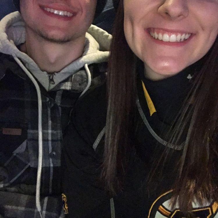 Our first Bruins game :)
