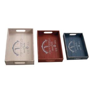 3 Piece Wood Tray Set