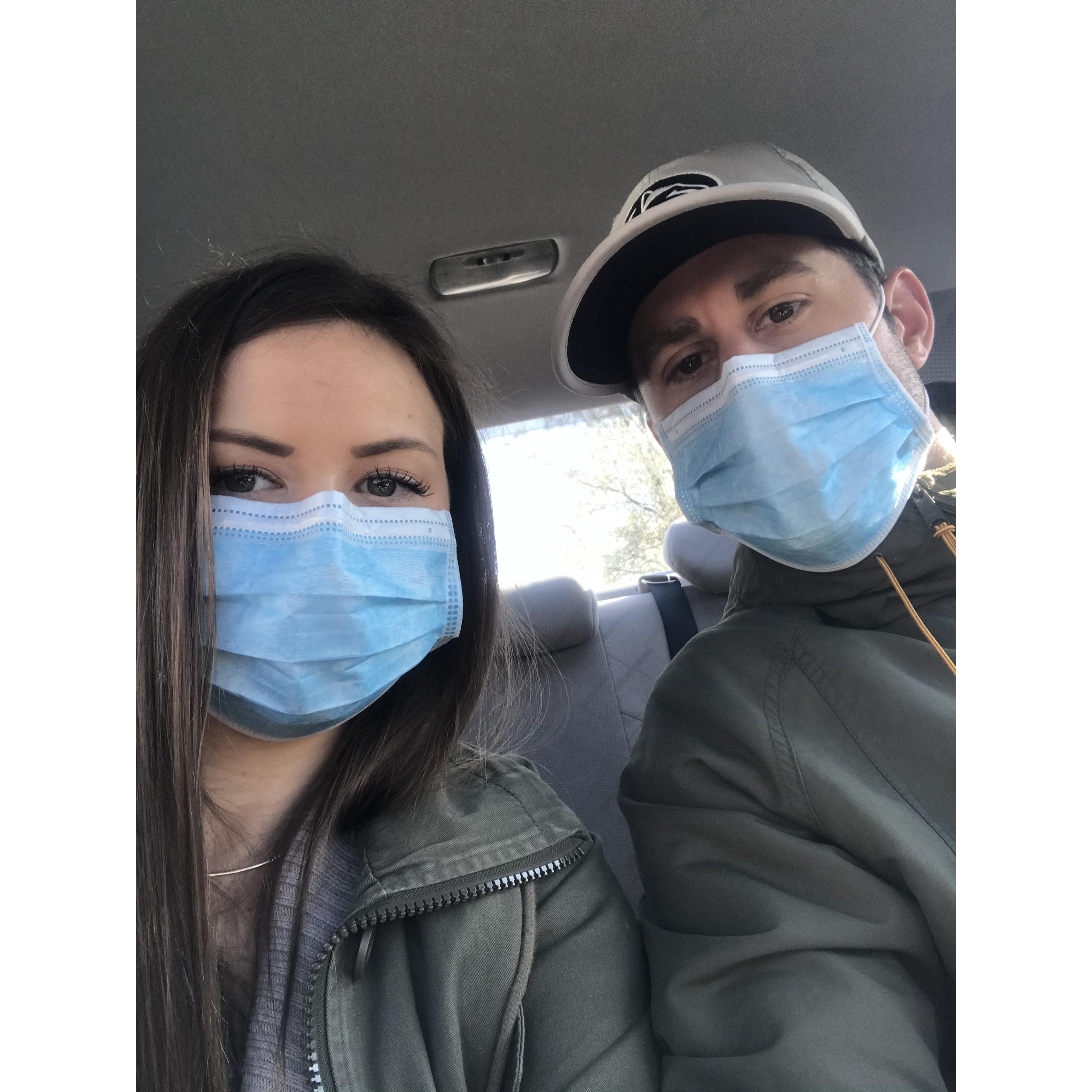 Survived quarantine and still surviving covid together 🙃