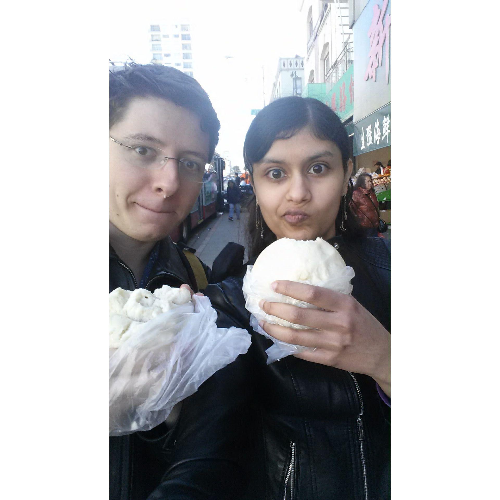 Enjoying China Town in SF!