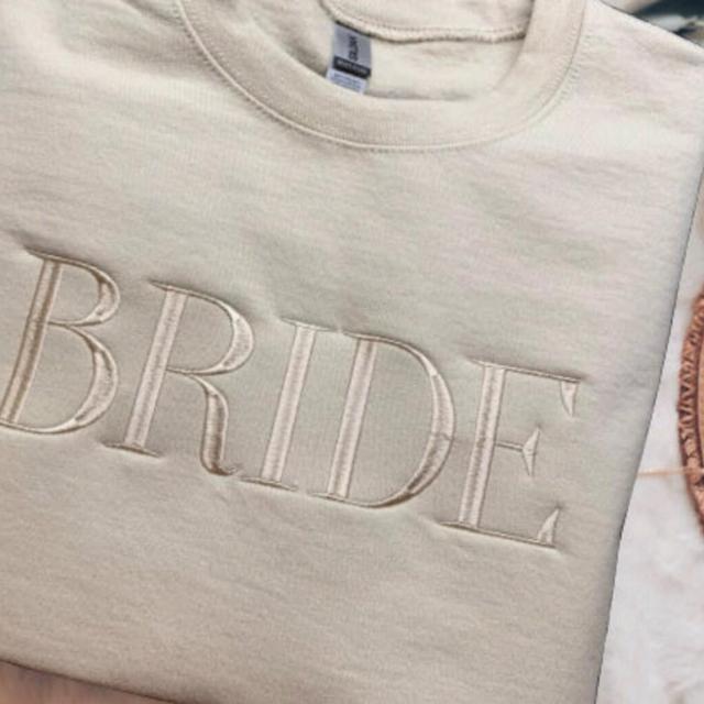 Bride Sweatshirt-Embroidered...