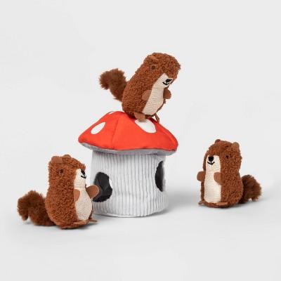 Baby Squirrel Hide and Seek Burrow Dog Toy - M - Boots & Barkley™