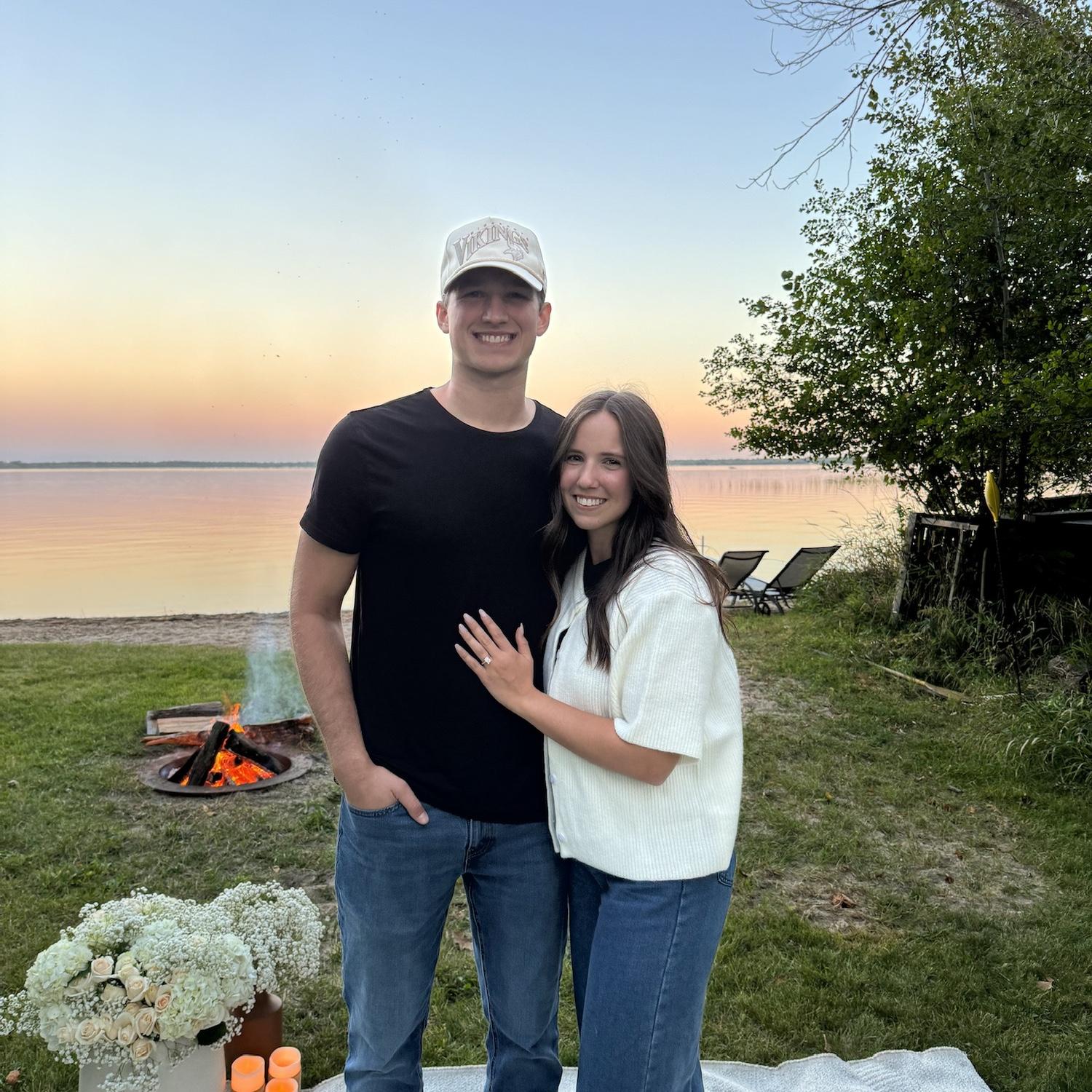 The night we got engaged! It was perfect!