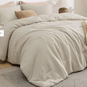 GentleSoft™ Classic Waffle Weave Comforter Set | Bedsure®