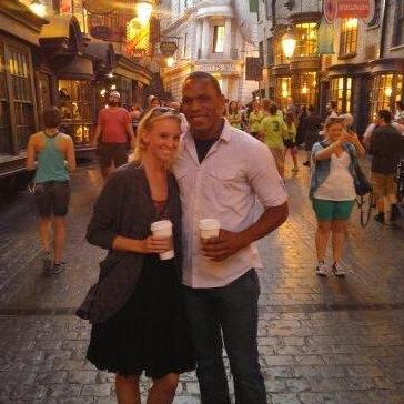 Our first “documented” date to Diagon Alley from Harry Potter at Universal in 2015. One of Deanna’s favorite pictures!