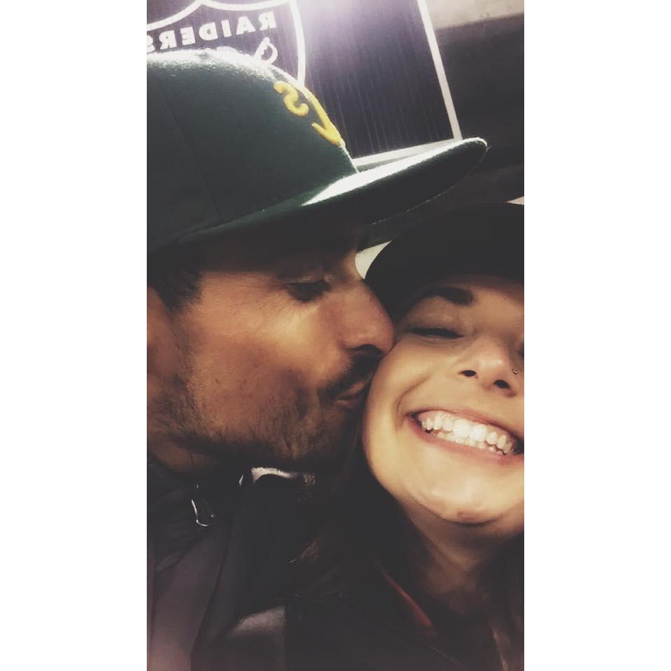 Our second date at the Oakland Coliseum A's vs Giants game!