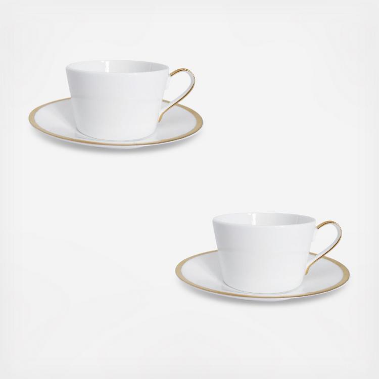 Le Creuset, Cappuccino Cup & Saucer, Set of 2 - Zola