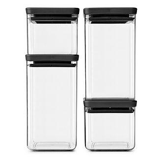 BRABANTIA Square Canister Set of Four