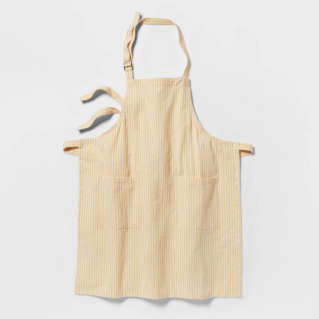 Cotton Striped Apron Yellow - Threshold™