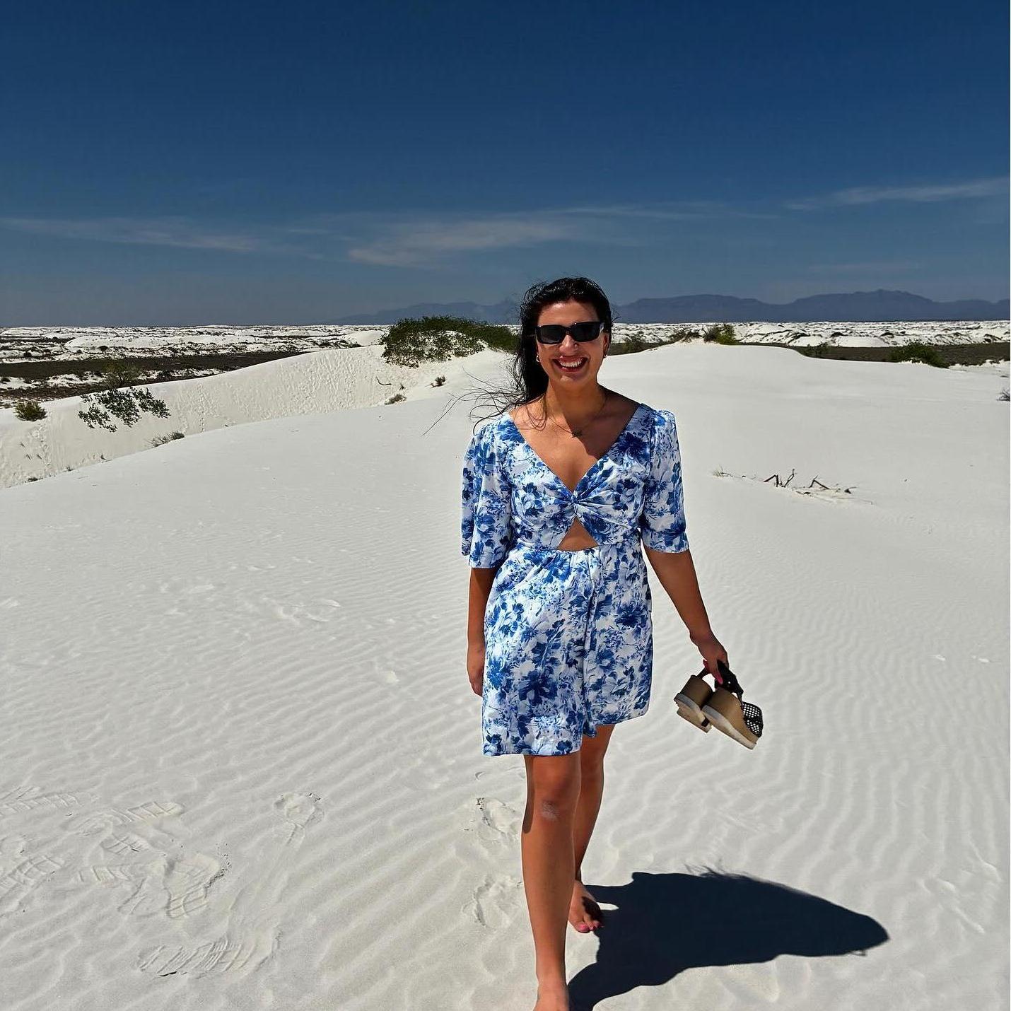 Right after we got engaged at White Sands National Park!