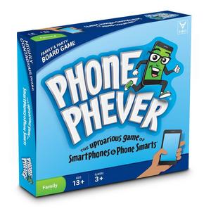 Phone Phever Board Game -- Best New Fun Fast-Paced Family-Friendly Party Board Game -- It's a Phonetastic Race to Answer Fascinating Trivia Questions and Complete Hilarious Challenges!