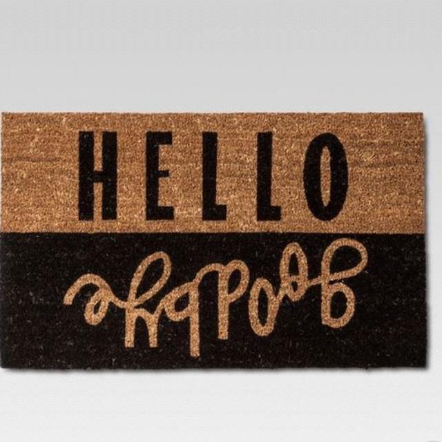Blue Hello Cursive Doormat 1'6"x2'6" - Room Essentials™