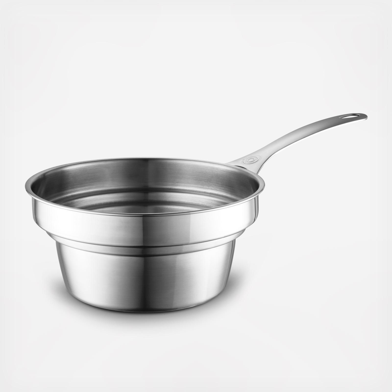 Calphalon Contemporary Stainless Steel Cookware, Sauce Pan and Double Boiler  Insert, 2 1/2-quart