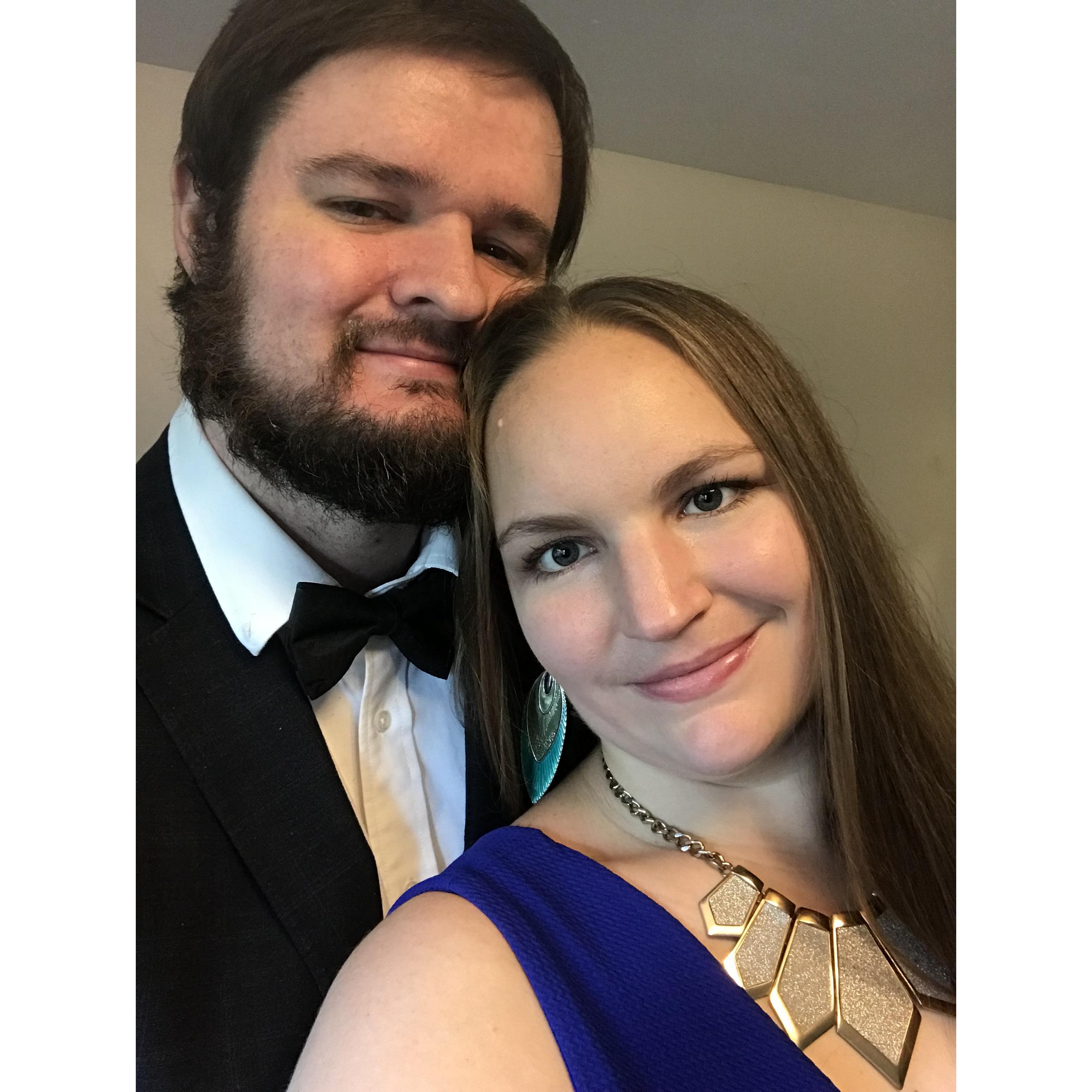 Ready for the escape room we were going to do for our 1 year anniversary.... I was oblivious to what was to come.