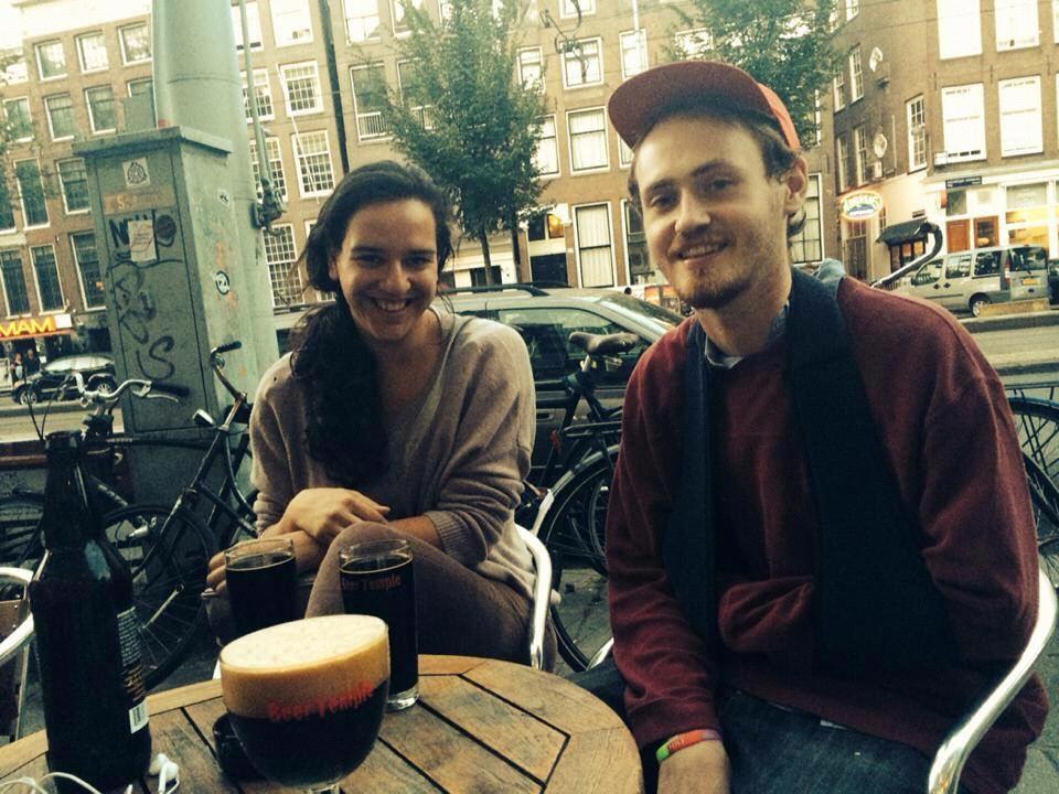 Amsterdam! Summer 2014. Beer was our thing for a long time.