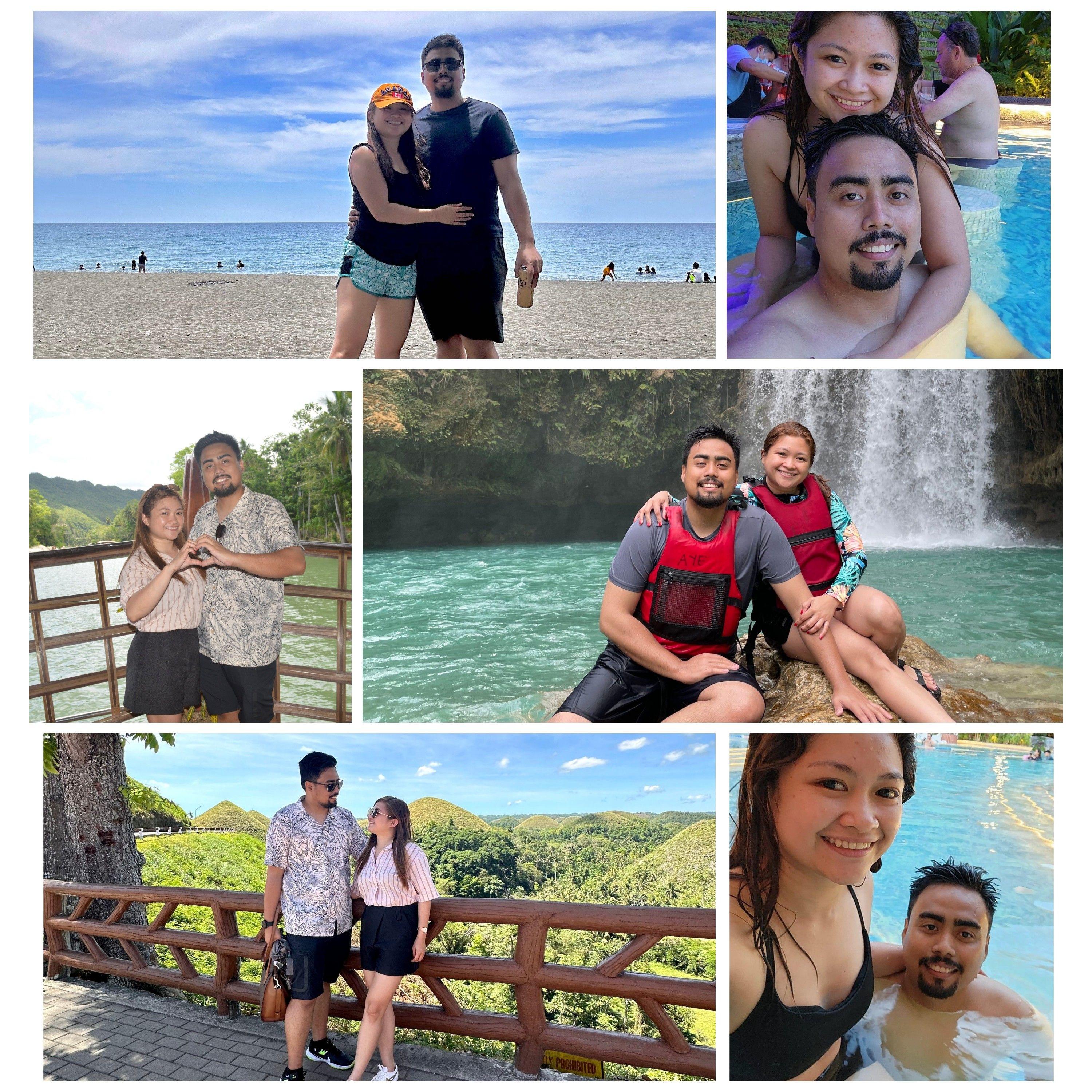 Check out our Cebu/Bohol trip! We enjoyed unforgettable adventures at stunning waterfalls, relaxing on the beach, splashing in the hotel pool, and soaking in the view of the iconic Chocolate Hills!