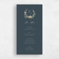 Blue Wedding Menu - Dinan