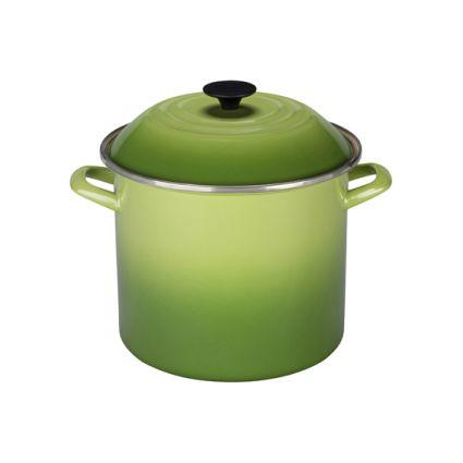Le Creuset Enameled Steel Stockpot, 10 qt., Palm