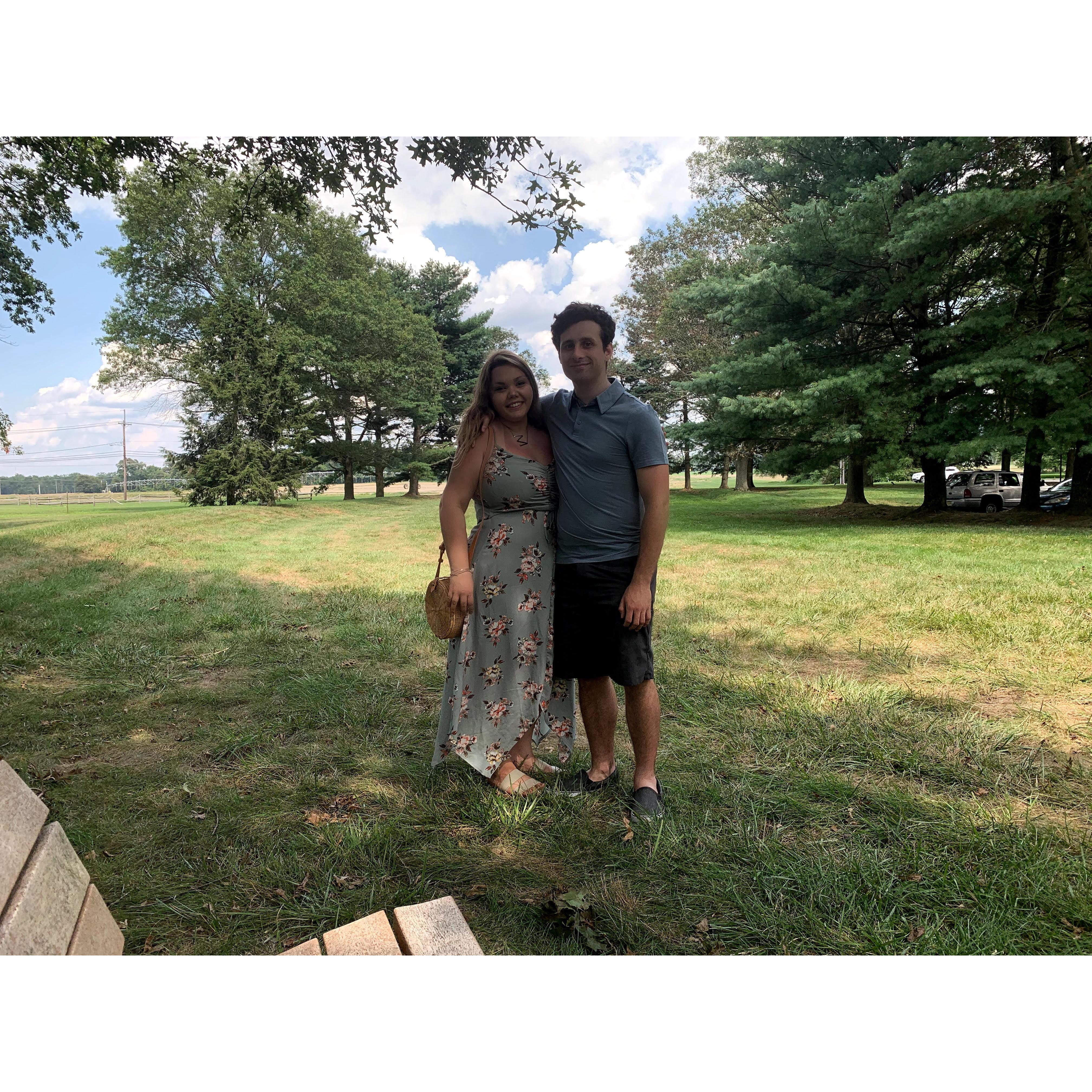August 2020- The first year we started dating