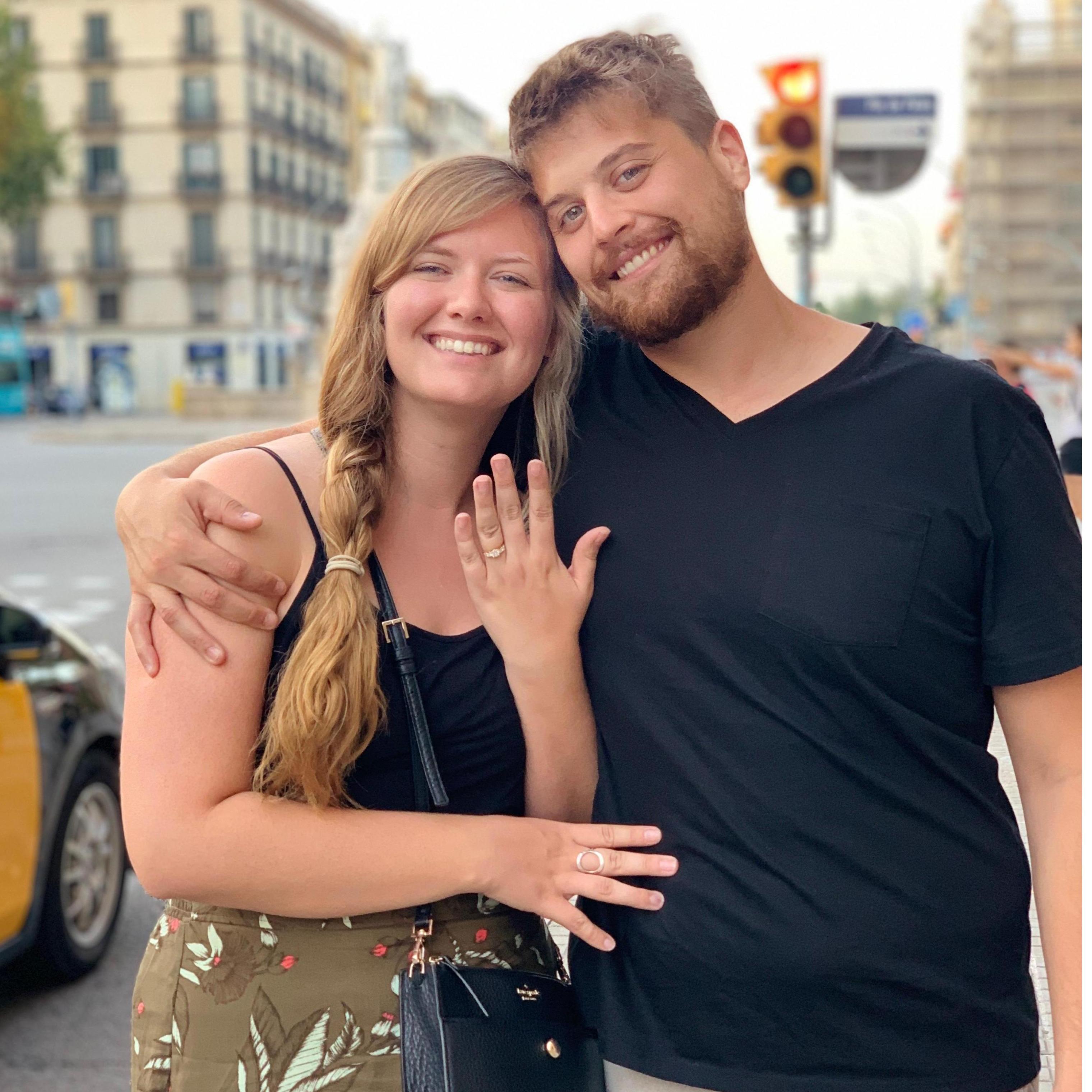 Newly engaged in Spain