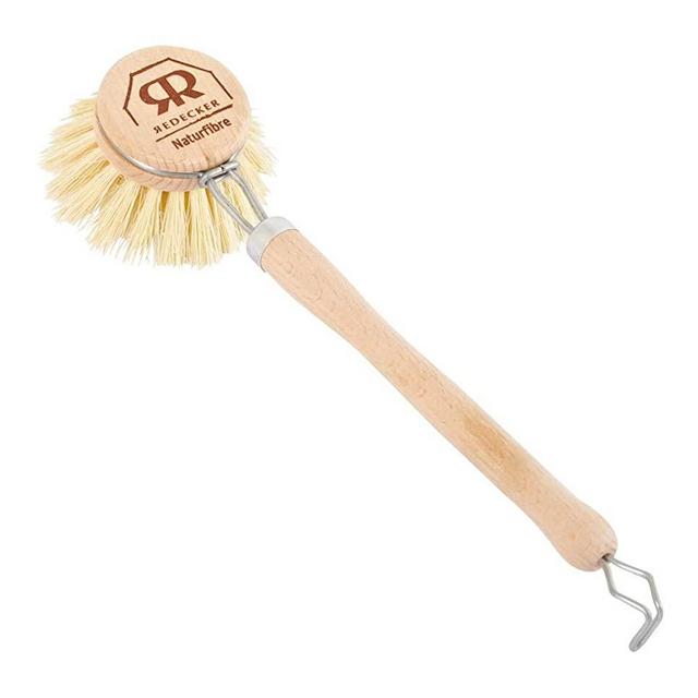 Redecker Tampico Fiber Dish Brush with Untreated Beechwood Handle, 9-Inches