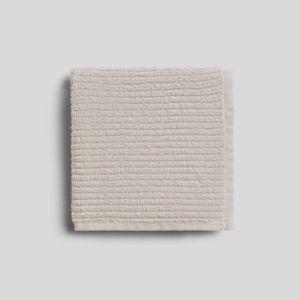 Soft Rib Washcloths - Bone
