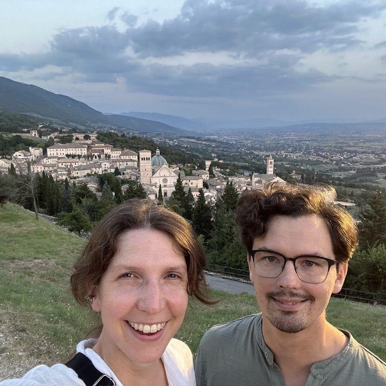 At an artist residency in Assisi
