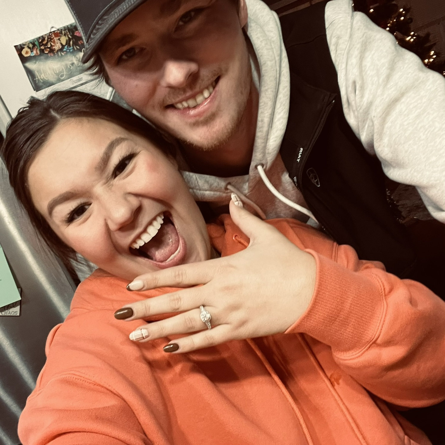 The night we got engaged!