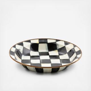 Courtly Check Enamel Pie Plate