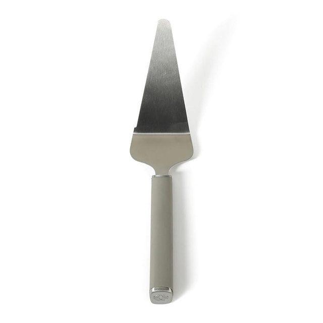 Calphalon Edge Stainless Steel Pie Server w/Thermoplastic Rubber Handle - Taupe