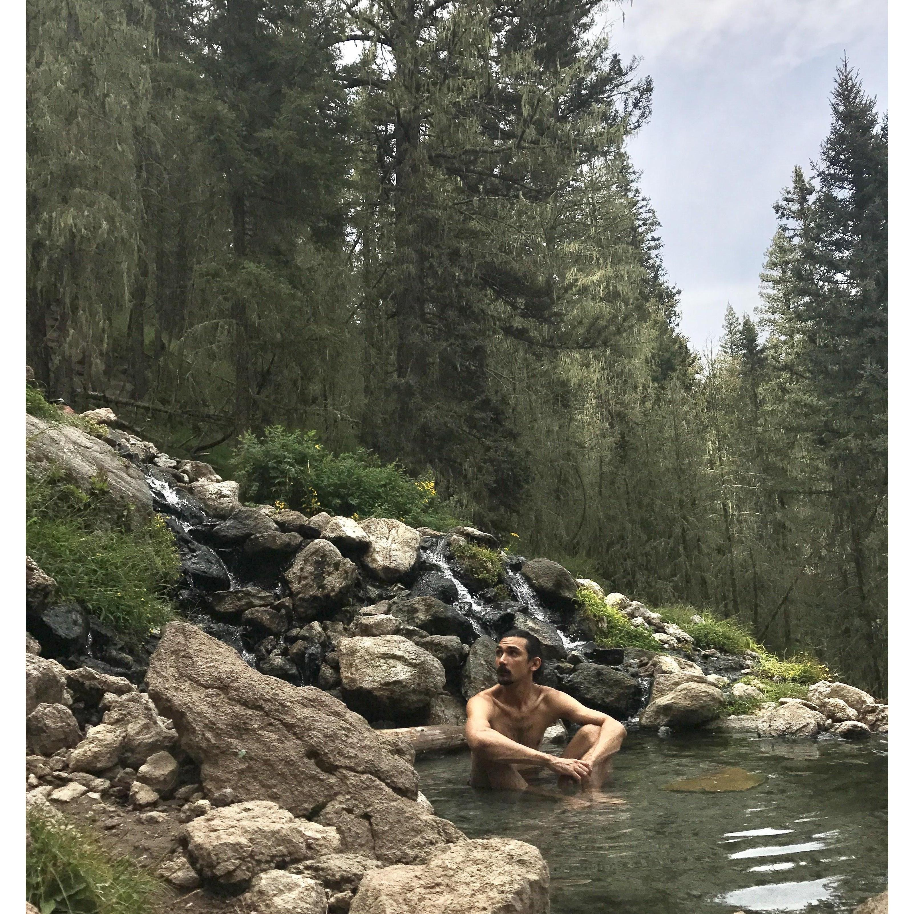 Another magical NM moment; when we hiked to the San Antonio Hot Springs in the Santa Fe National Forest