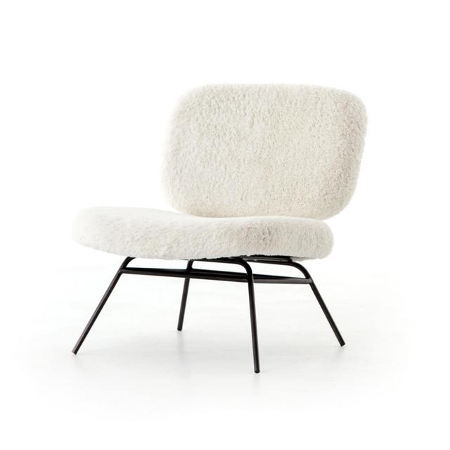 Irondale Collection Caleb Accent Chair: Ivory Angora